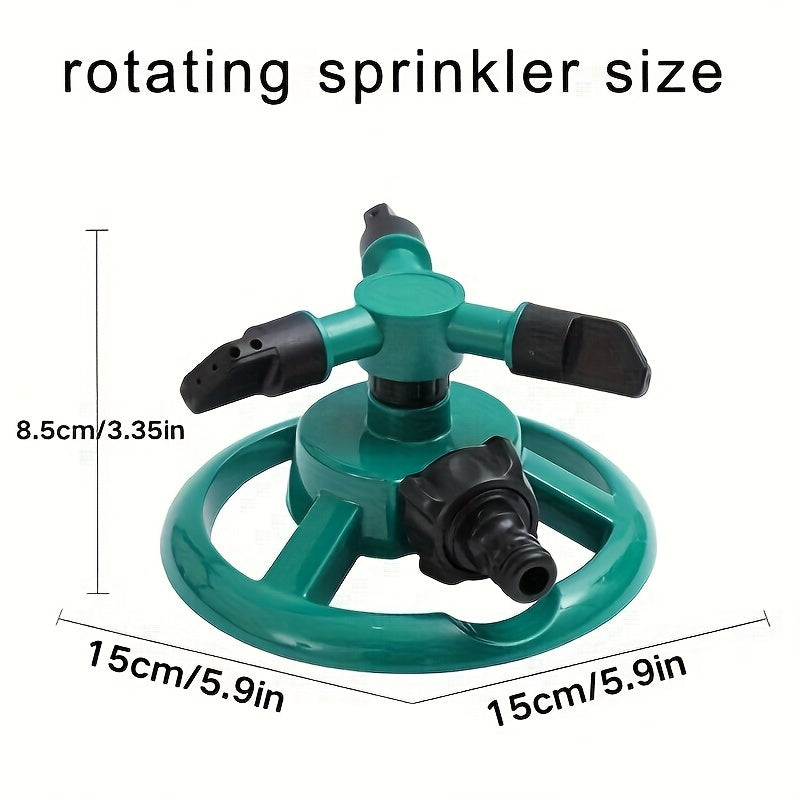 Durable Garden Sprinkler with 360-Degree Rotation Water-Saving Lawn and Plant Irrigation