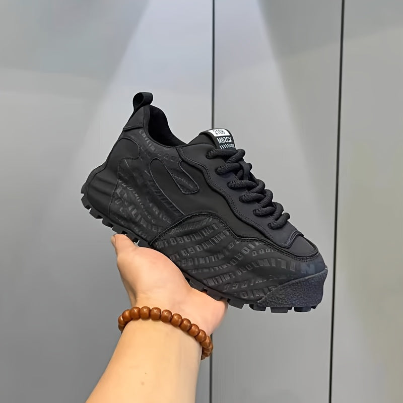 Men's Vintage Style Chunky Sneakers Lightweight Lace-Up Casual Running Shoes