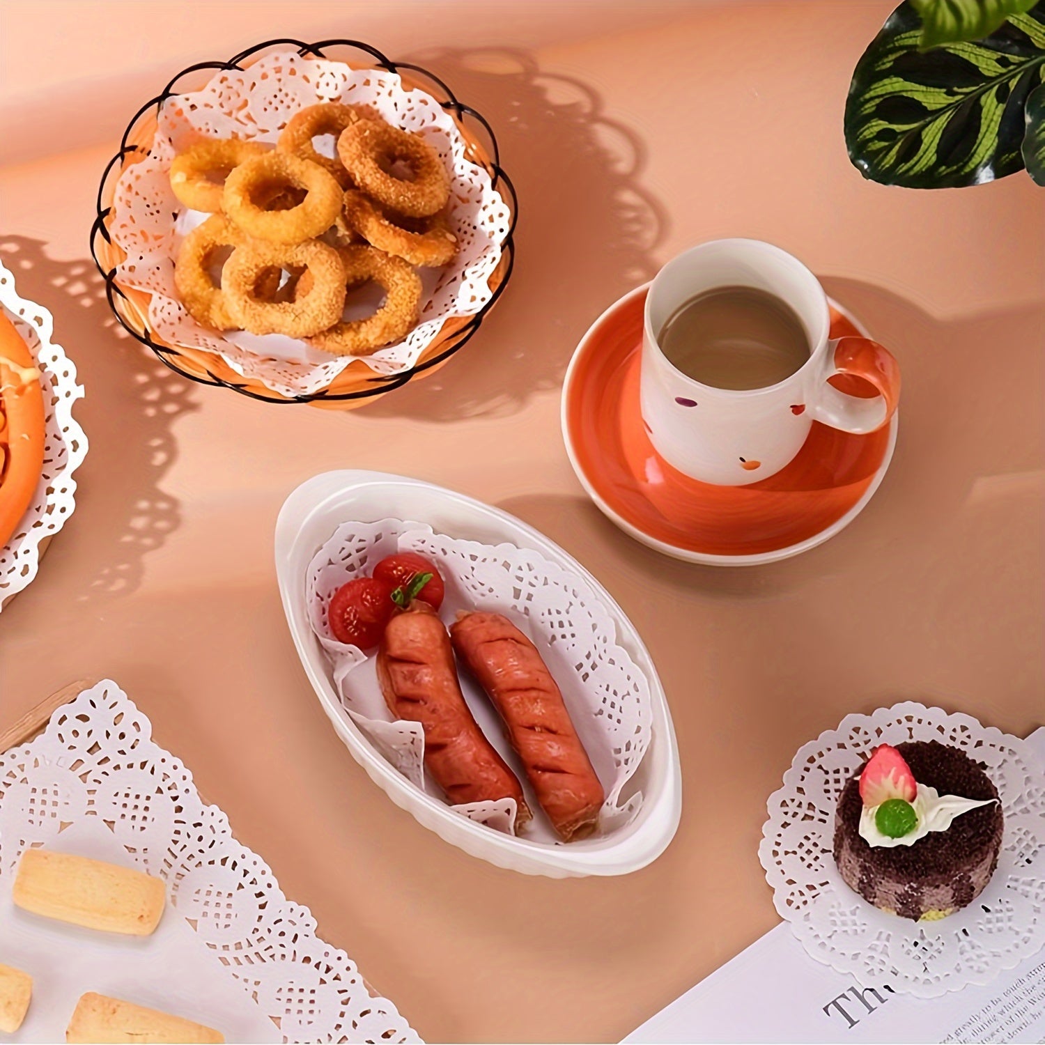 White Lace Paper Doilies Assorted Sizes for Desserts and Special Occasions