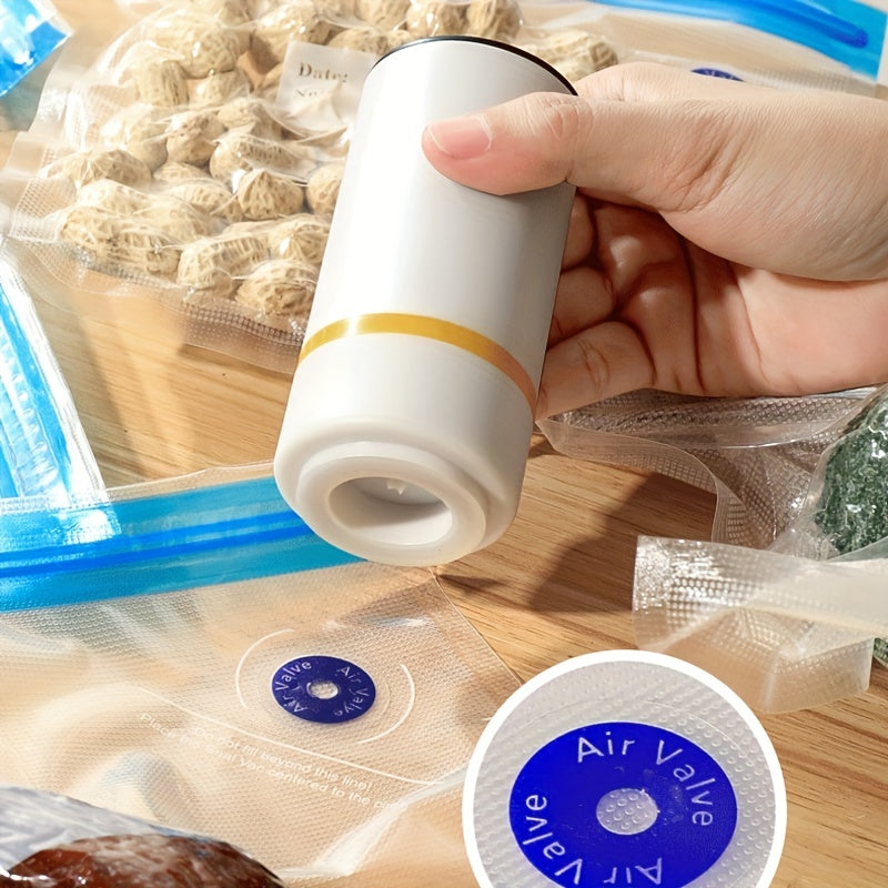Portable Handheld Vacuum Sealer for Fruits and Vegetables USB Rechargeable Compact Kitchen Storage