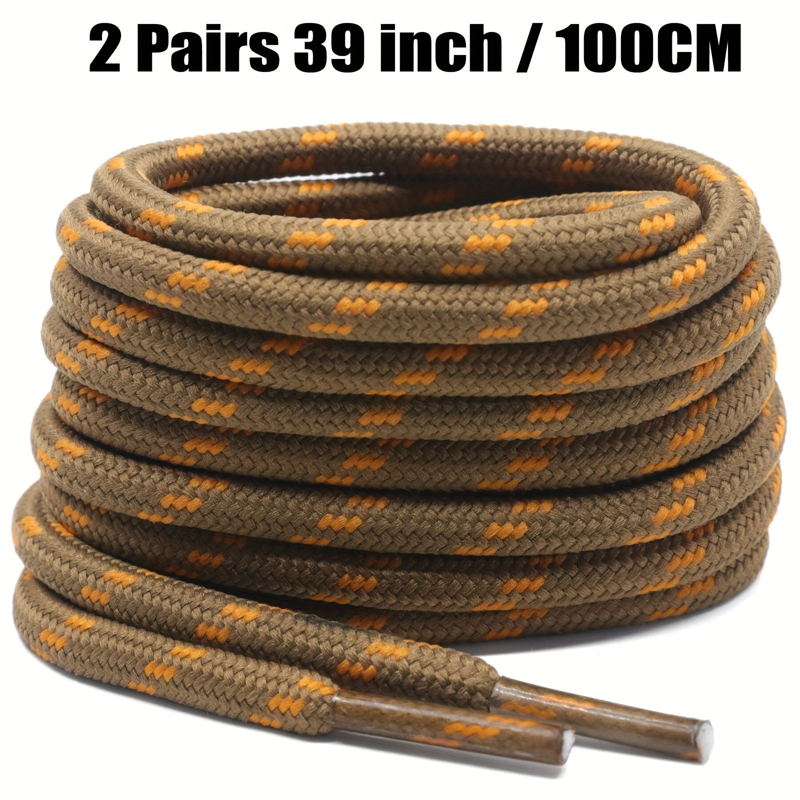 Unisex Thickened Round Climbing Shoe Laces for Hiking and Work Boots
