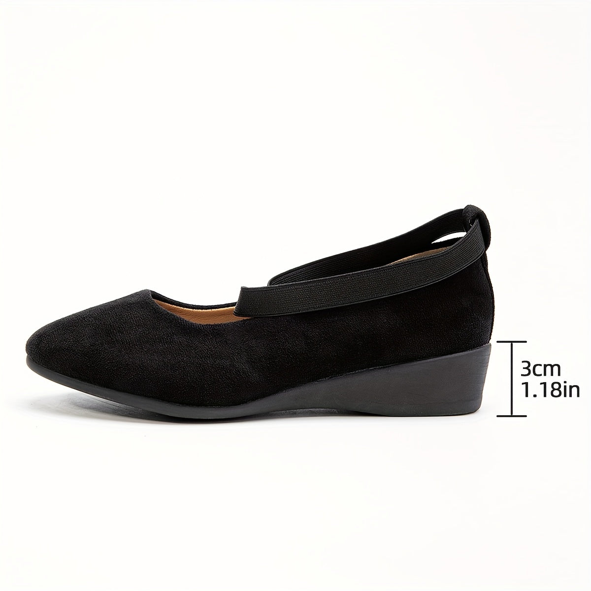 Женские туфли на танкетке casual Mary Jane однотонные, легко надеваются, черные, бежевые, синие