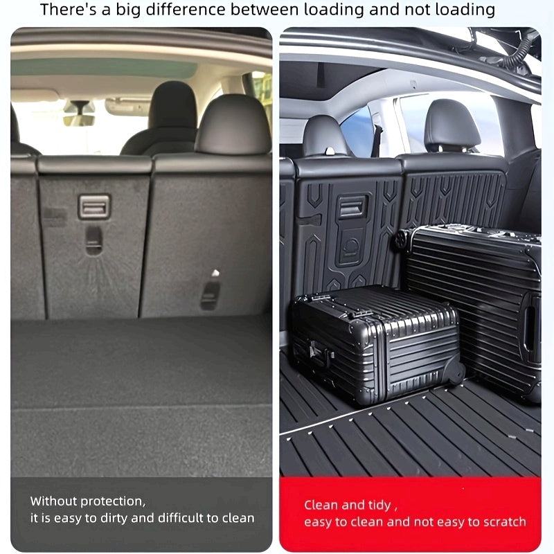 Trunk Mat for Tesla Model Y TPE Cargo Liner Non-Slip Durable Wear-Resistant