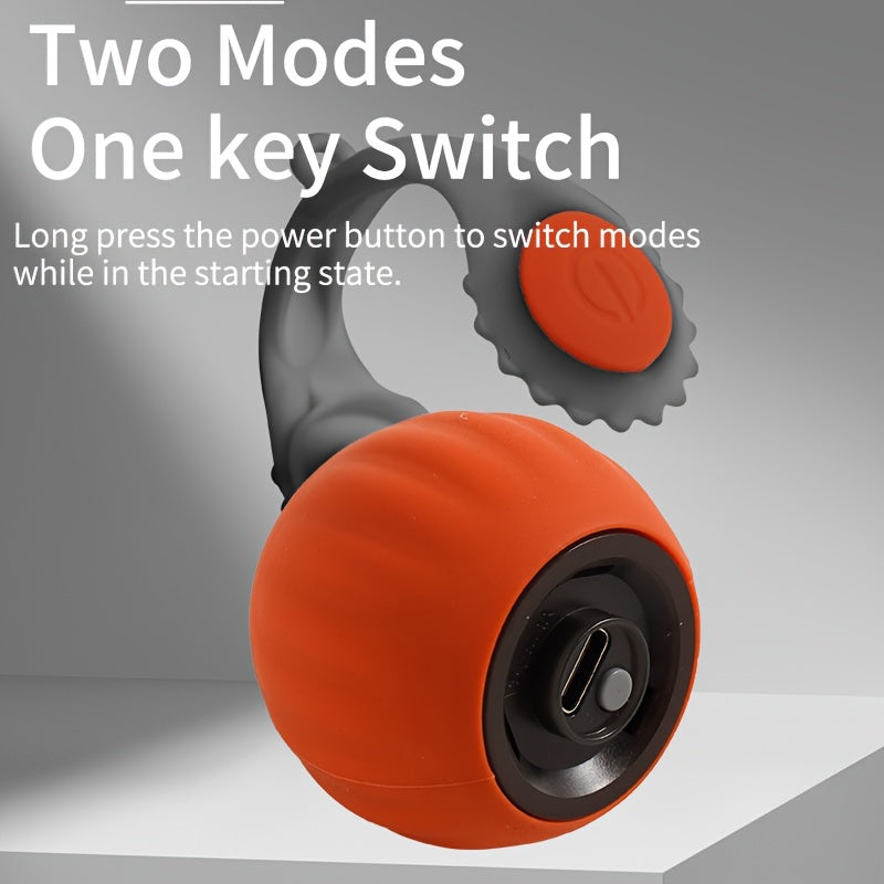 Cat Teaser Ball Toy Rechargeable Silicone Feather Cat Toy for Small Cats and Kittens