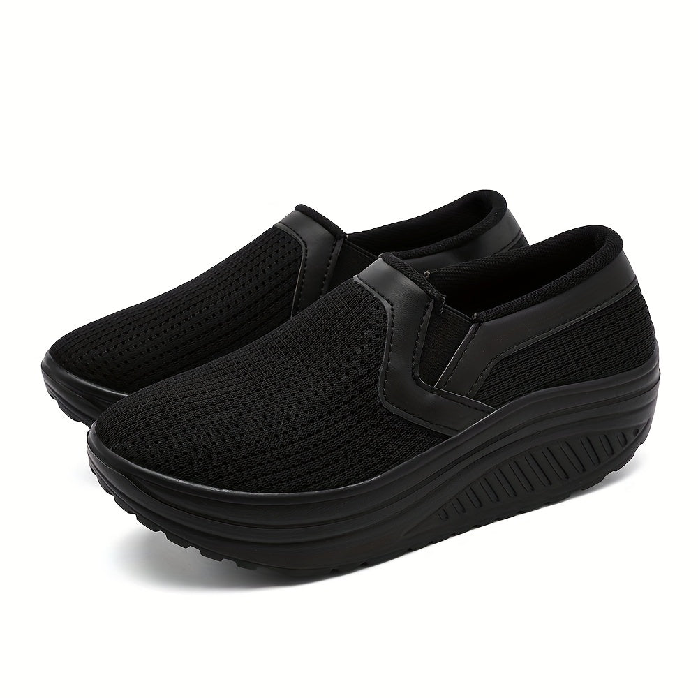 Women's Slip-On Sneakers Breathable Mesh Lightweighteva Casual All-Season