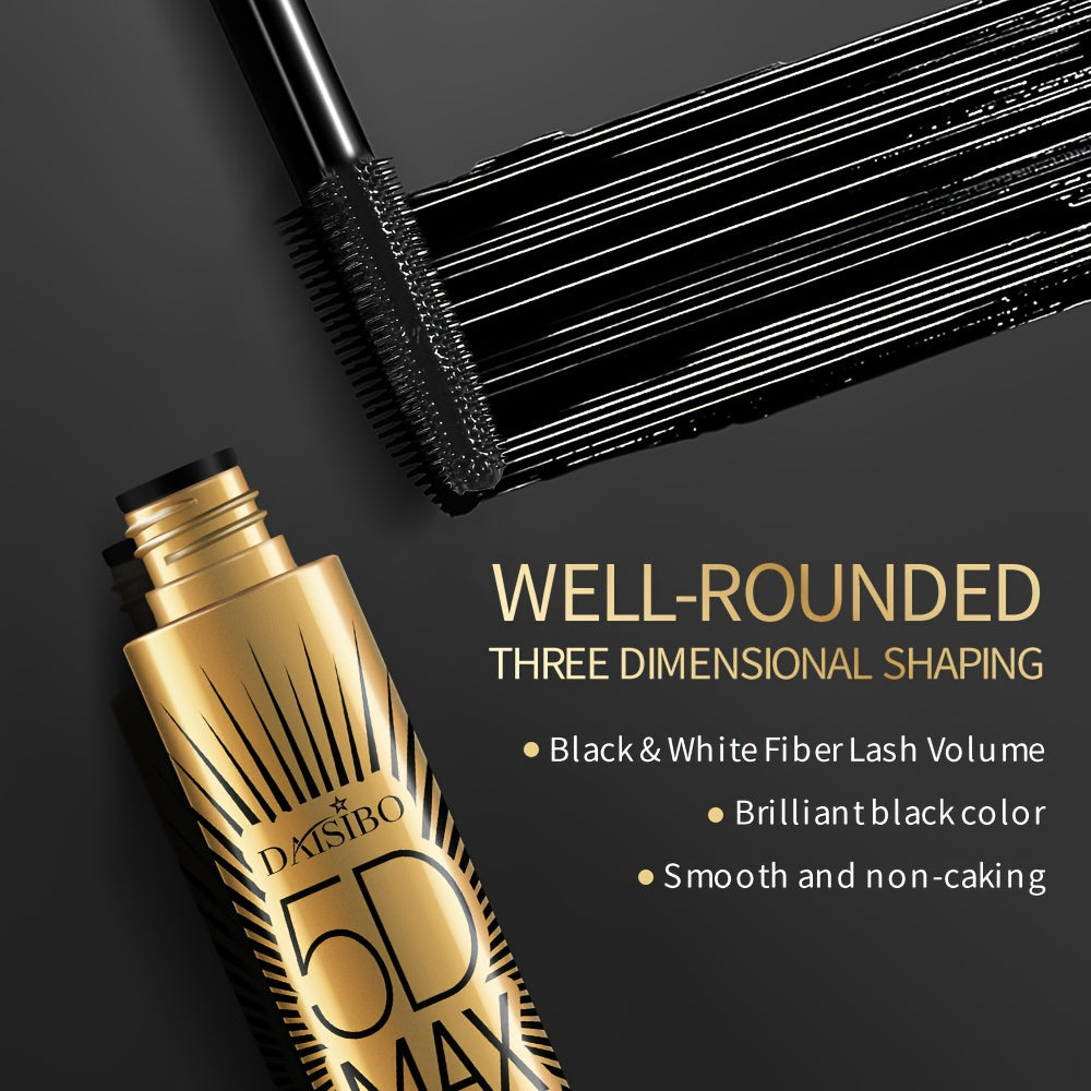 Ayollar uchun suv o'tkazmaydigan burish mascara, ikki qismli, uzoq davom etadigan qora