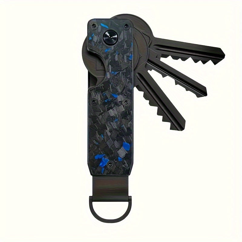 Minimalist Key Organizer Compact Metal Holder for 2-6 Keys Daily Use