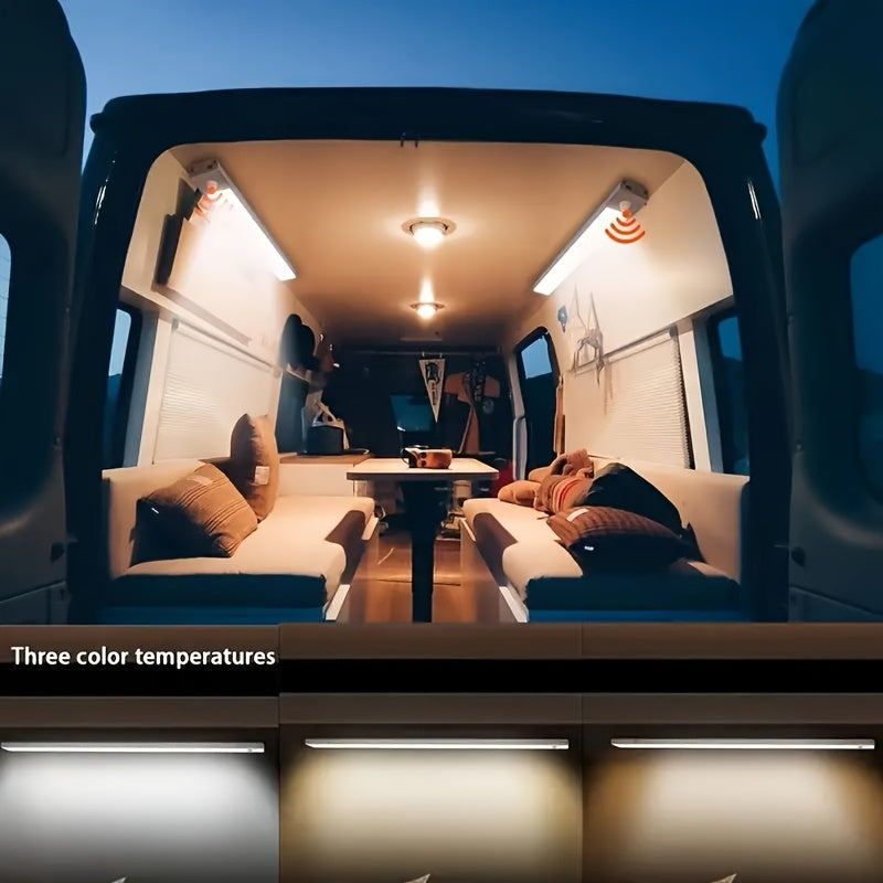 Rechargeable Magnetic LED Motion Sensor Light Strip for RVs and Home