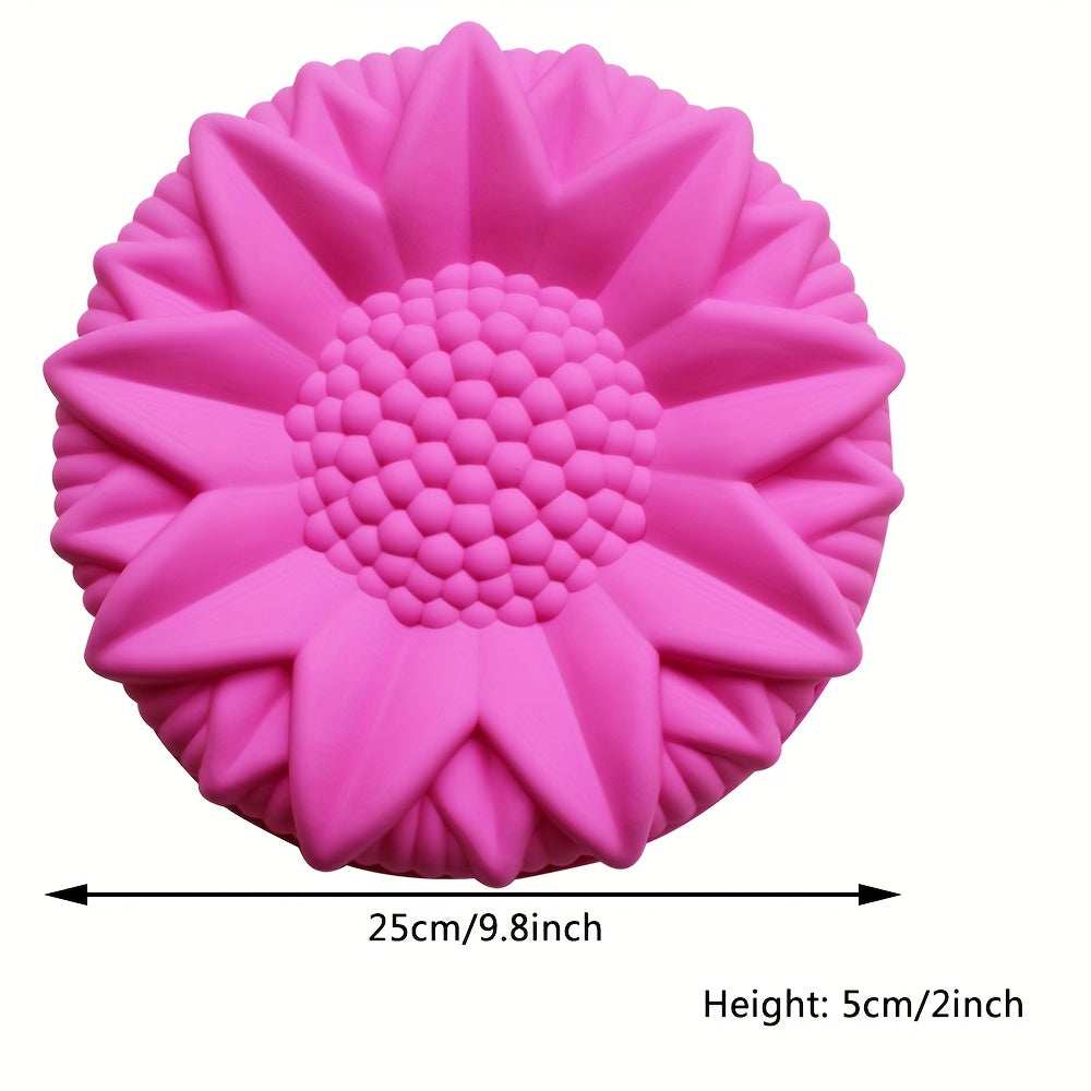 10 Inch Large Flower Silicone Mold for Sunflower Cake Baking Tool Heat Resistant