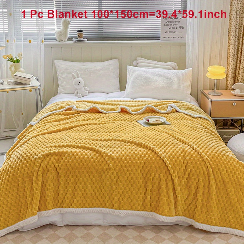 Fleece Blanket for Couch Sofa Bed Camping Travel Cozy Soft Warm Gift