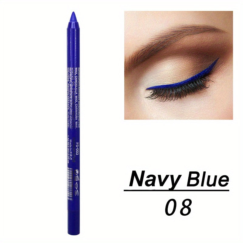 Women's Waterproof Eyeliner Pencil Long-Lasting Smudge-Proof Glitter