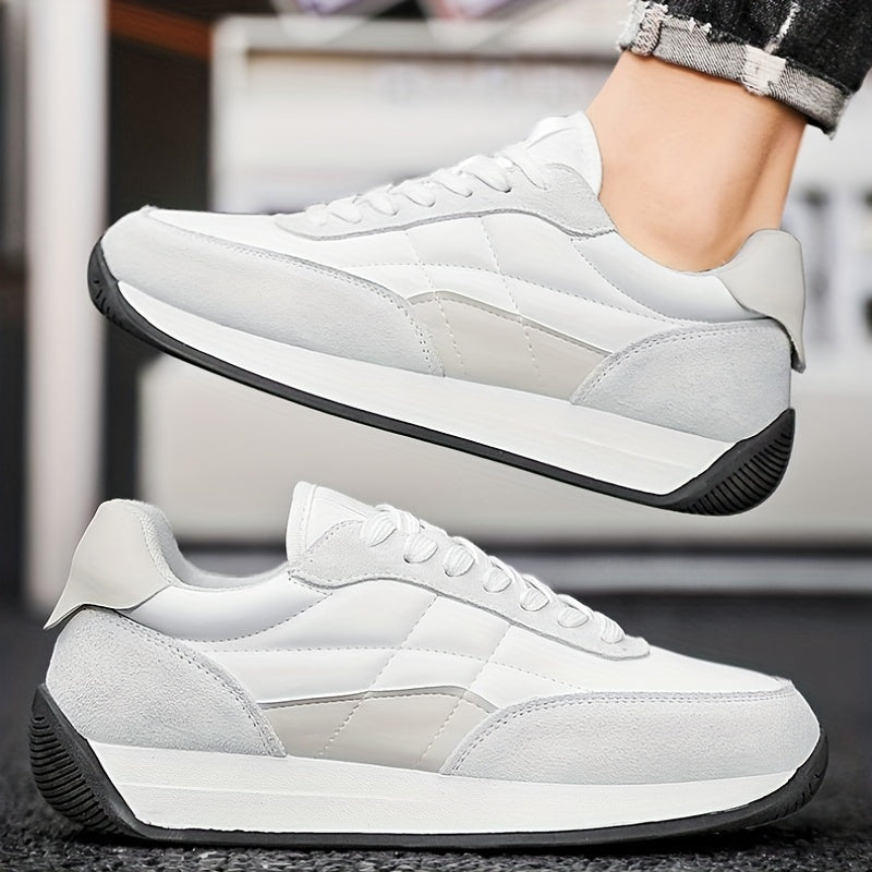 Olive Green Thick-Soled Running Sneakers for Men and Women All-Season