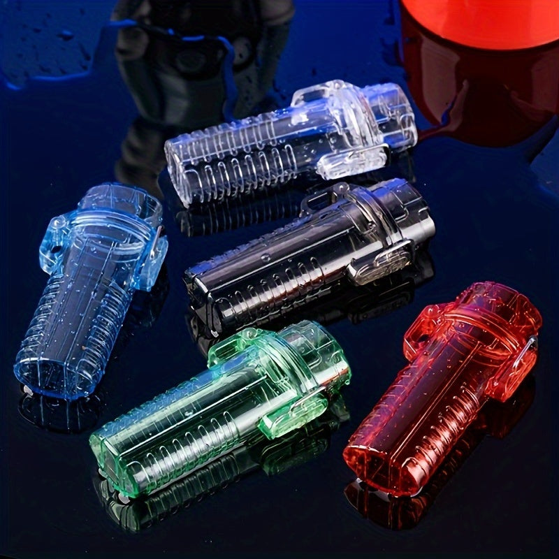 s:
Suya chidamli plastmassa olovyoq qutisi qopqog'i BIC J6 tashqi omon qolish sumkasi uchun