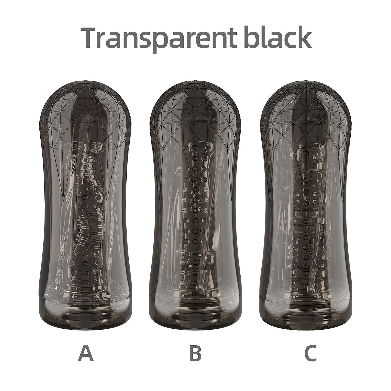 Erkaklar uchun jinsiy o'yinchoq kubi, shaffof silikon, 3D haqiqiy vaginal chidamlilik