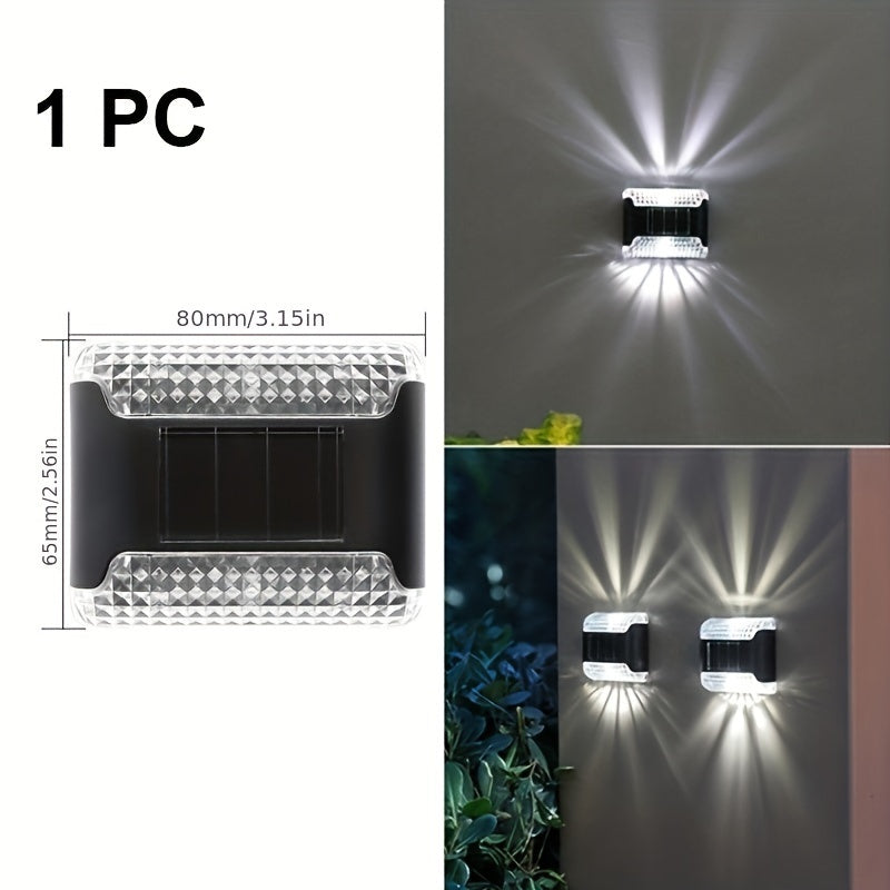 Наружная солнечная настенная лампа декоративная светильник вверх и вниз для кемпинга, автодома
