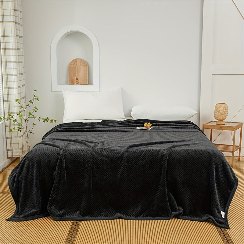 Yumshoq va qulay bir rangli ko'rpa, qulay uxlash, divanda dam olish, divanda iliq qolish, ofisda, yotoqda, sayohat yoki lagerda foydalanish uchun mukammal.