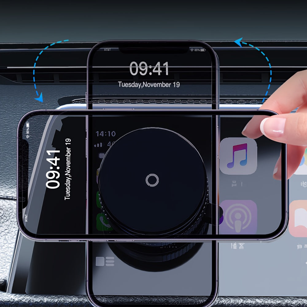 Universal magnitli telefon tutqichi 360° buriladigan vakuum avtomobil o'rnatgich stol uchun