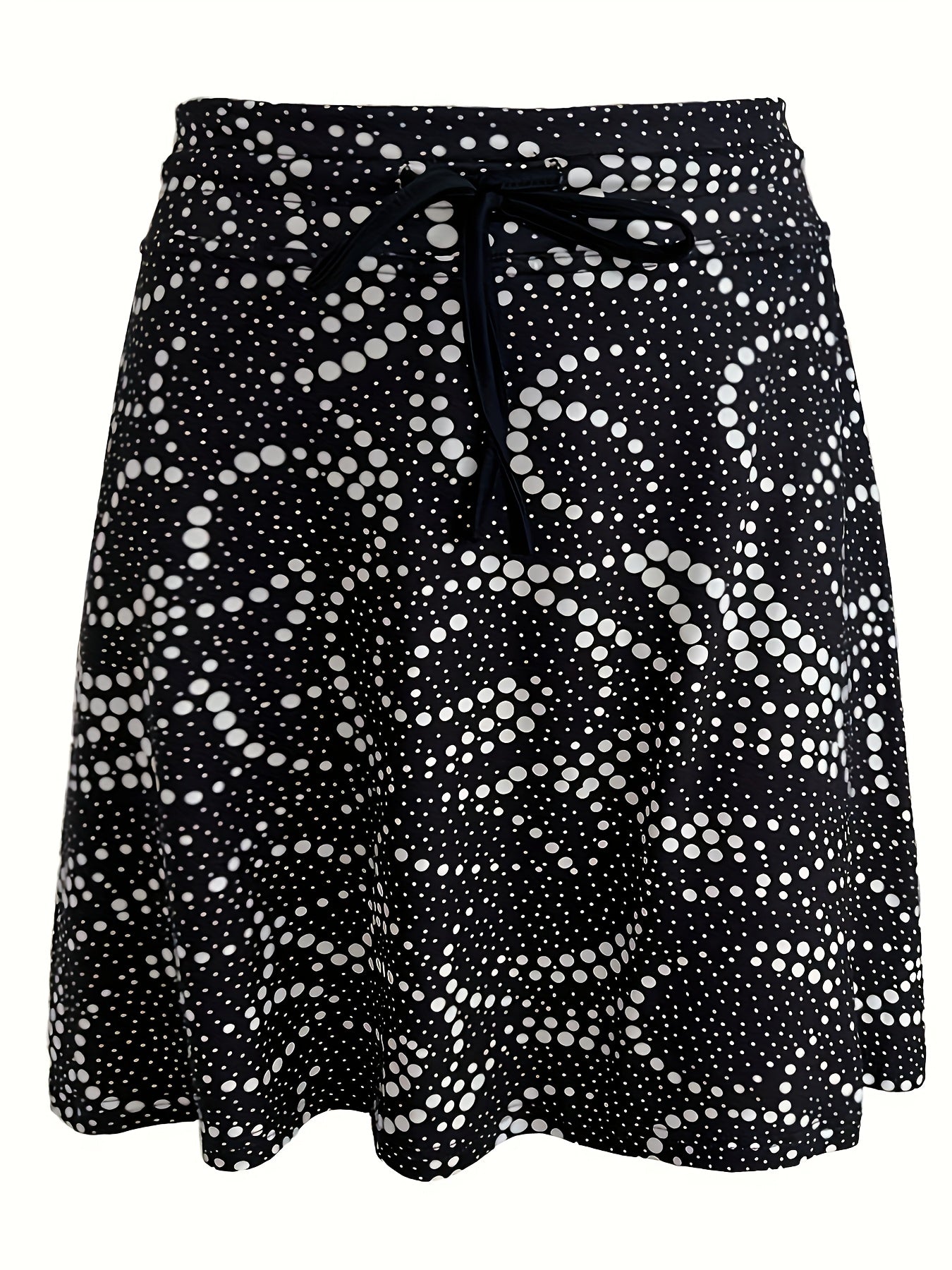 Women's Floral Print Layered Skort with Pockets High-Waisted Spring Summer