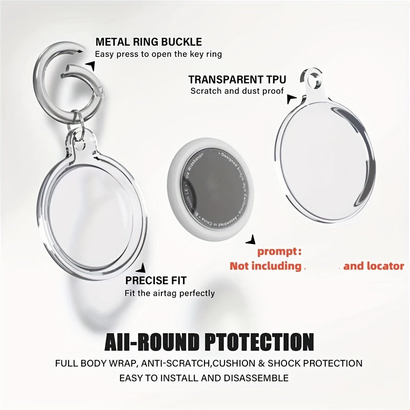 Universal Transparent TPU Soft Shell Case for Anti-Loss Tracker Protective Cover