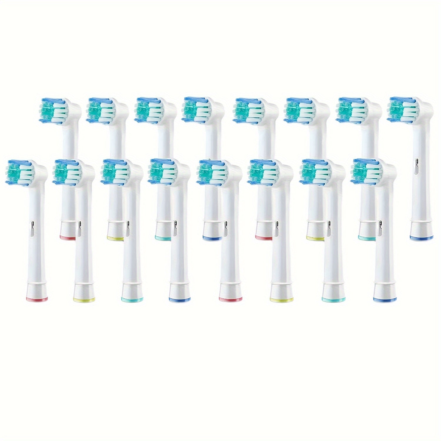 Unisex Replacement Toothbrush Heads 12/16 Pcs Durable Nylon Bristles