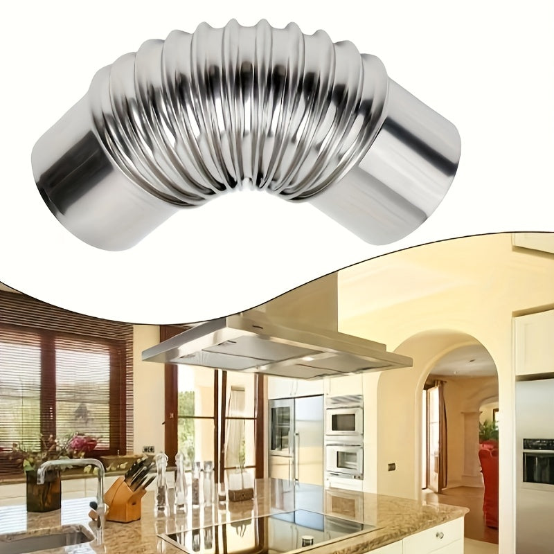 Durable Plastic Exhaust Pipe Bendable Chimney Flue for Wood Stove 1pc Stainless Steel Elbow