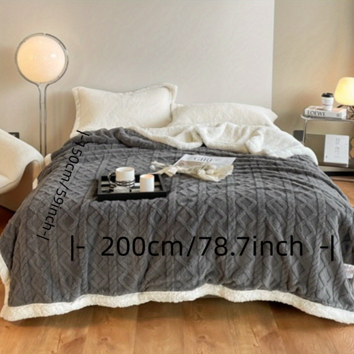 Qulay Fleece tashlash plashkasi 1-chi qirrali ikki tomonlama yumshoq polyester, yotoqxona va mehmonxona uchun, yashil, ko'k, sariq