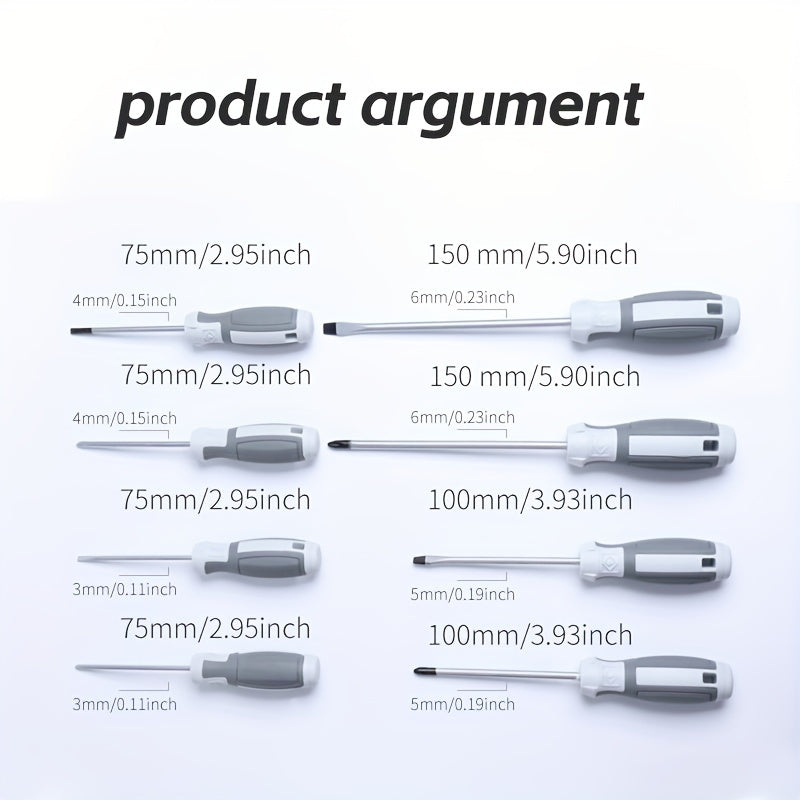 Universal Steel Magnetic Cross Screwdriver for Home and Car Use