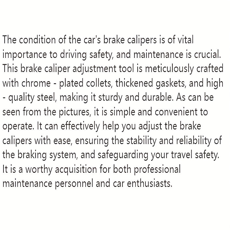 3Pcs Brake Caliper Piston Rewind Tool Kit for Car Repair, Universal Set