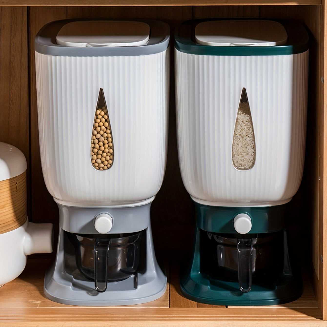 Cubo de almacenamiento sellado para arroz 10kg, resistente a la humedad y a los insectos