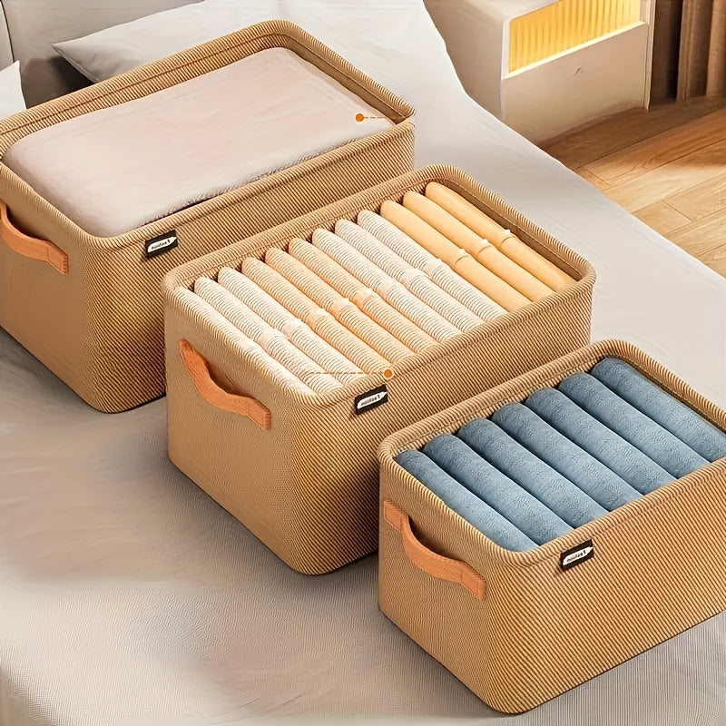 Fabric Storage Baskets for Closet Shelf Office Dorm Organizers for Clothing and Home Organization