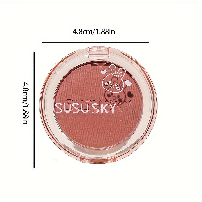 Unisex Blush Disk Set Monochrome Highlight Contour Brightening Makeup