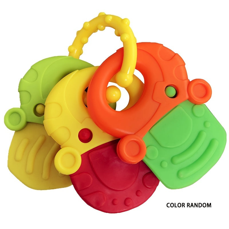 Fruit-Shaped Silicone Teething Toy for Infants and Toddlers with Rattle, Easter Gift