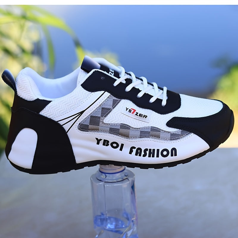 Men's Breathable Low Top Training Sneakers Non-Slip Durable for Outdoor Jogging and Travel