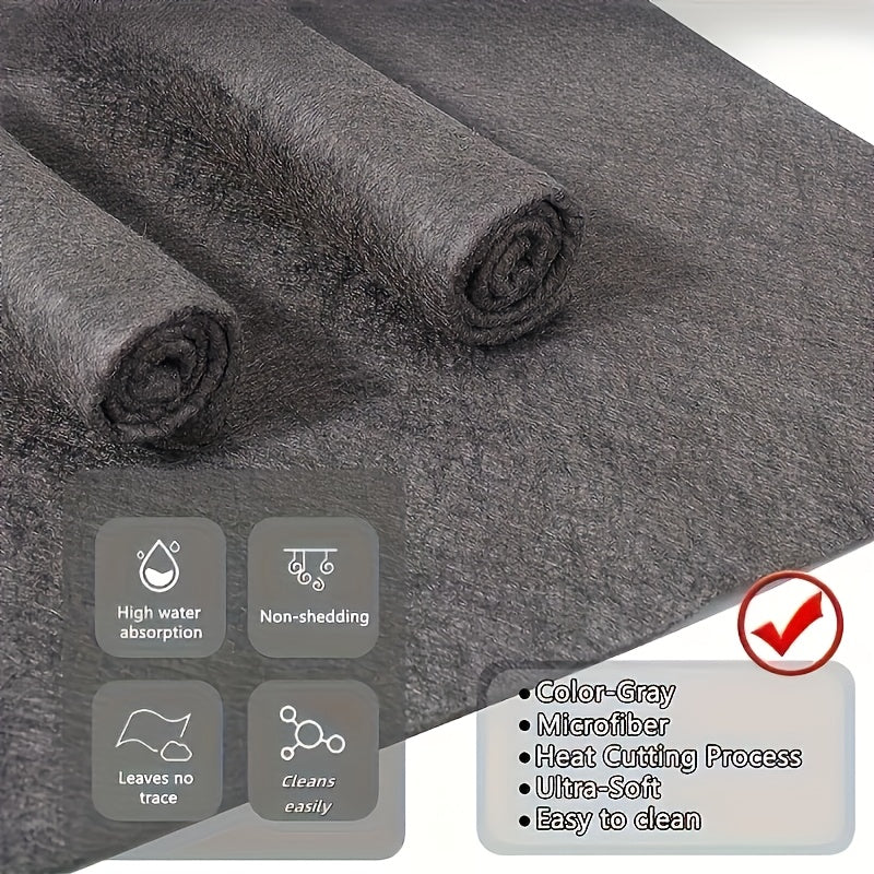 5pcs Paños de limpieza de vidrio engrosados, toallas multifuncionales para limpiar espejos