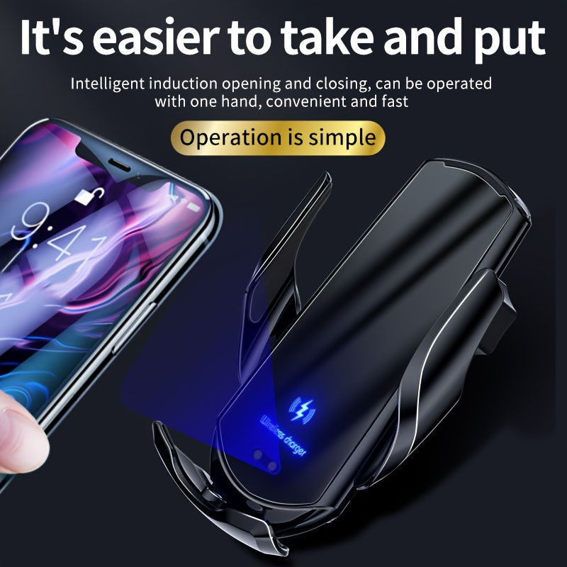 Wireless Car Charger Magnetic Auto Phone Mount Fast Charging for iPhone Samsung Xiaomi
