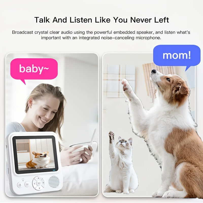 1080P Security Camera with Pan-Tilt, Two-Way Audio, Wi-Fi, USB Rechargeable Indoor Use