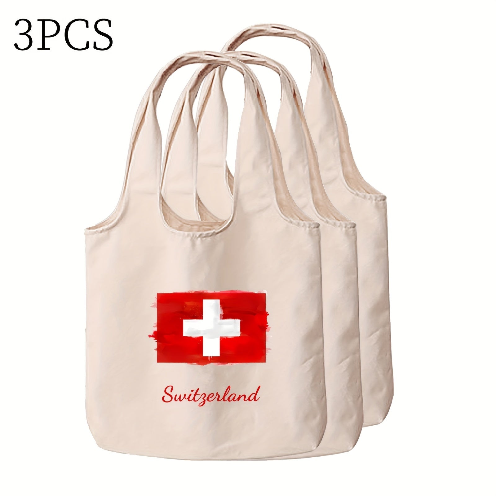 Durable Canvas Tote Bag with Double-Sided Print for Daily Use