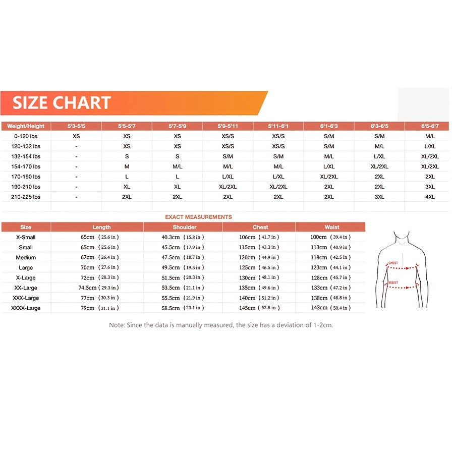 Unisex Heated Vest with 15 Heating Areas USB Rechargeable Winter Outdoor Warmth