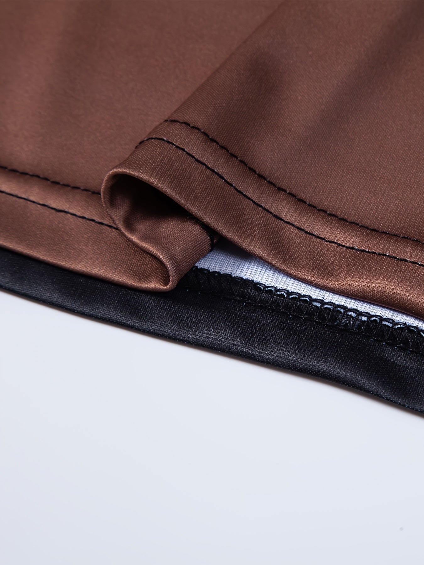 Men's Summer Casual Shirt Short Sleeve Color Block Breathable Polyester