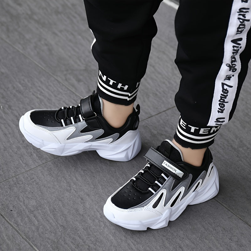 Детские кроссовки для мальчиков для активного отдыха, нескользящая мягкая подошва, осень-зима