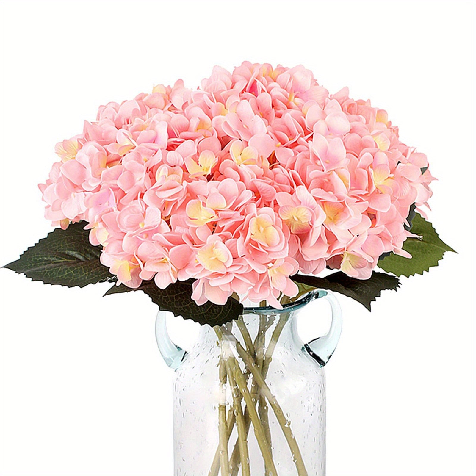 Six Realistic Silk Hydrangea Bouquets for Home Weddings and Parties