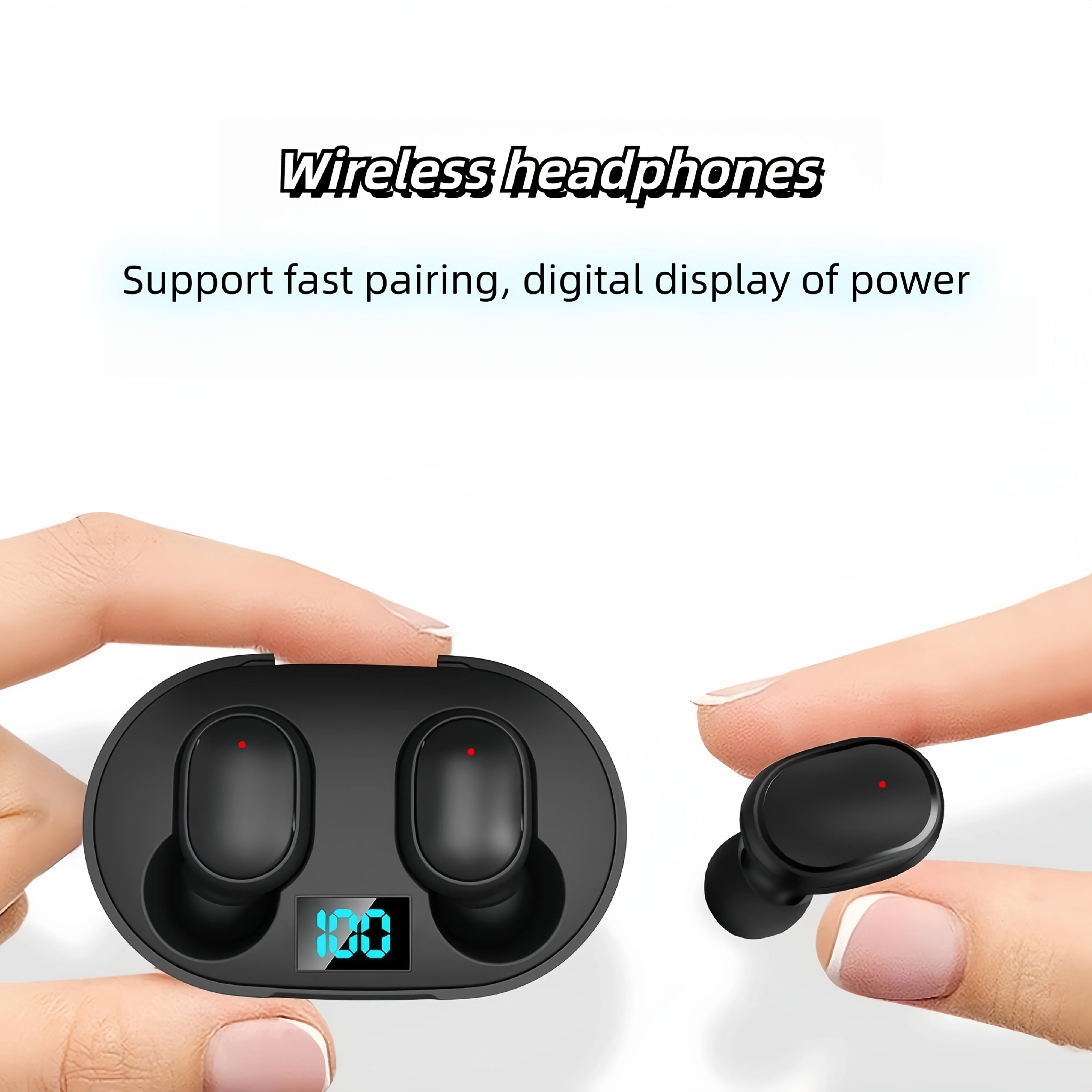 Wireless In-Ear Earbuds with Active Noise Cancellation HD Calls and Wireless Charging