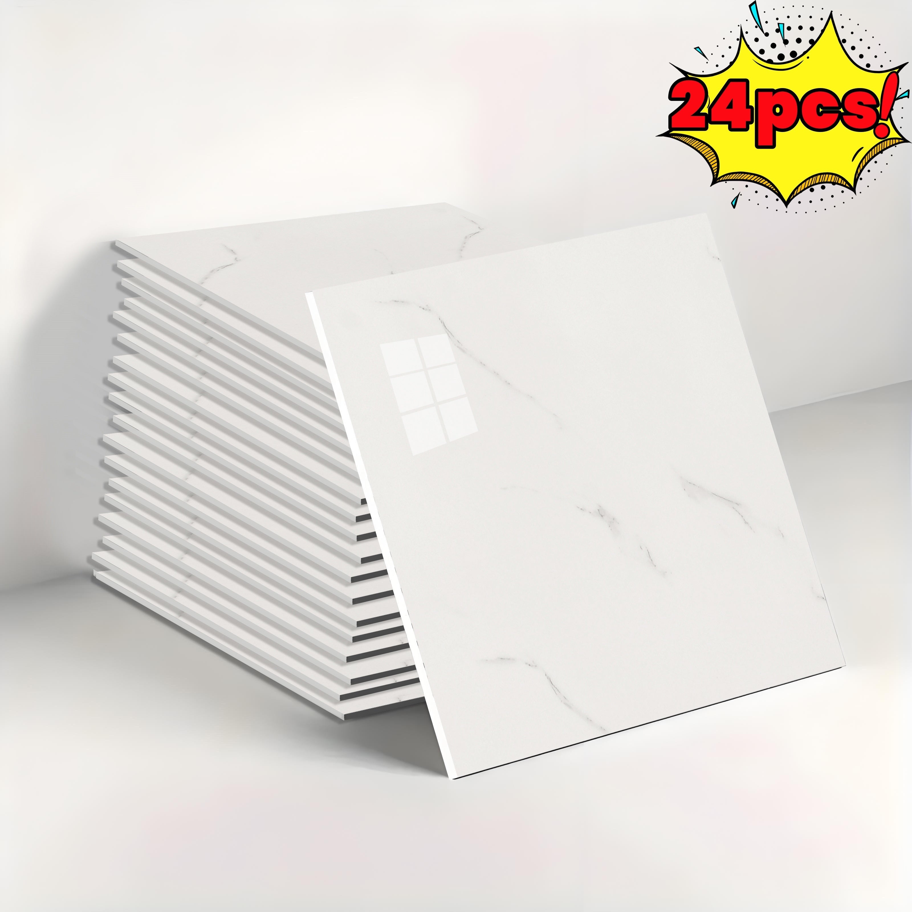 Vintage Marble Self-Adhesive Wall Tiles Waterproof Peel and Stick Backsplash for Bathroom Kitchen Living Room