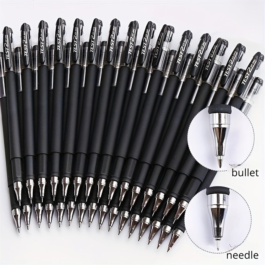 Set of 30 Fine Tip Gel and Ballpoint Pens with Screw Cap for Professionals and Students