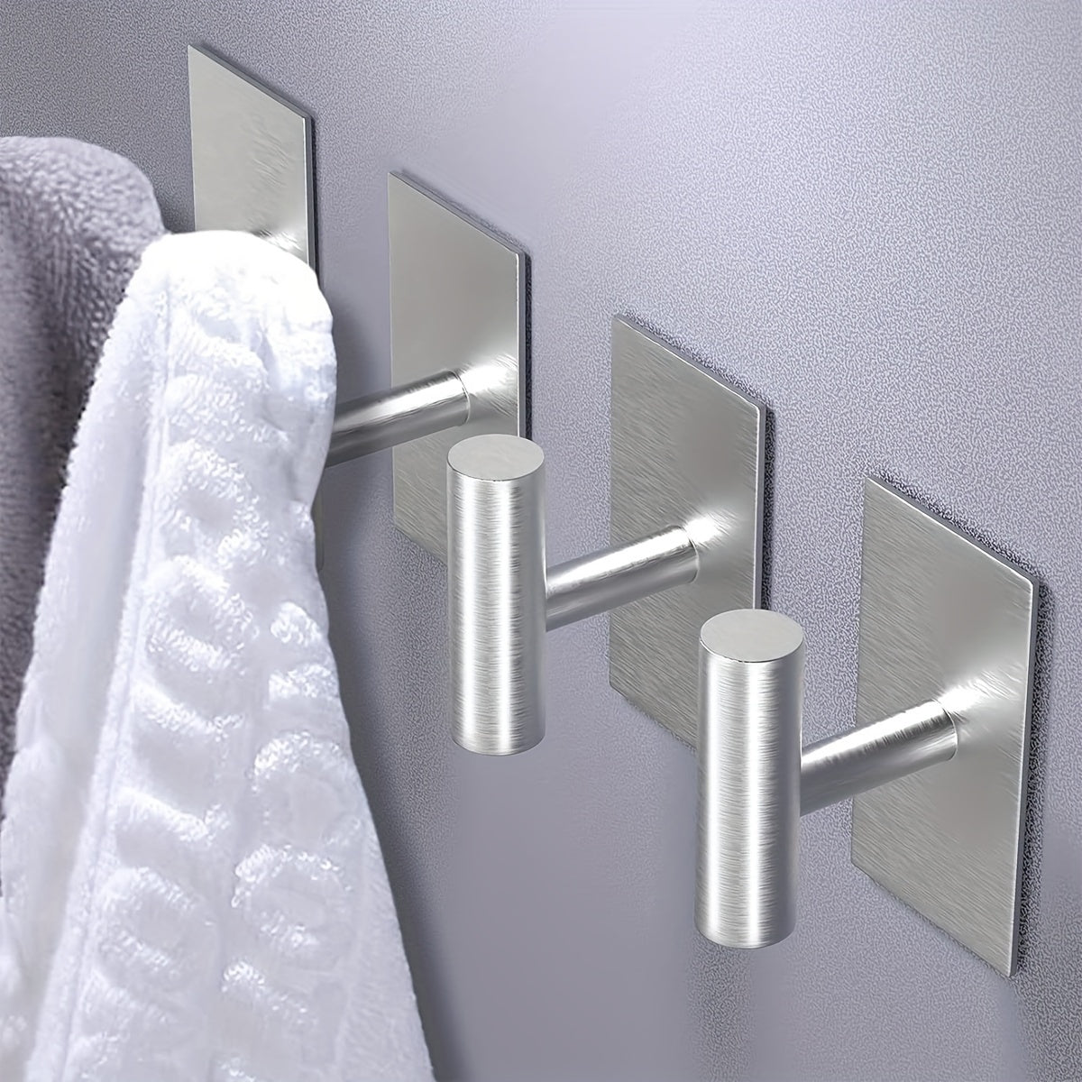 Bathroom Hardware Set Includes Towel Rack Toilet Paper Holder and Hooks