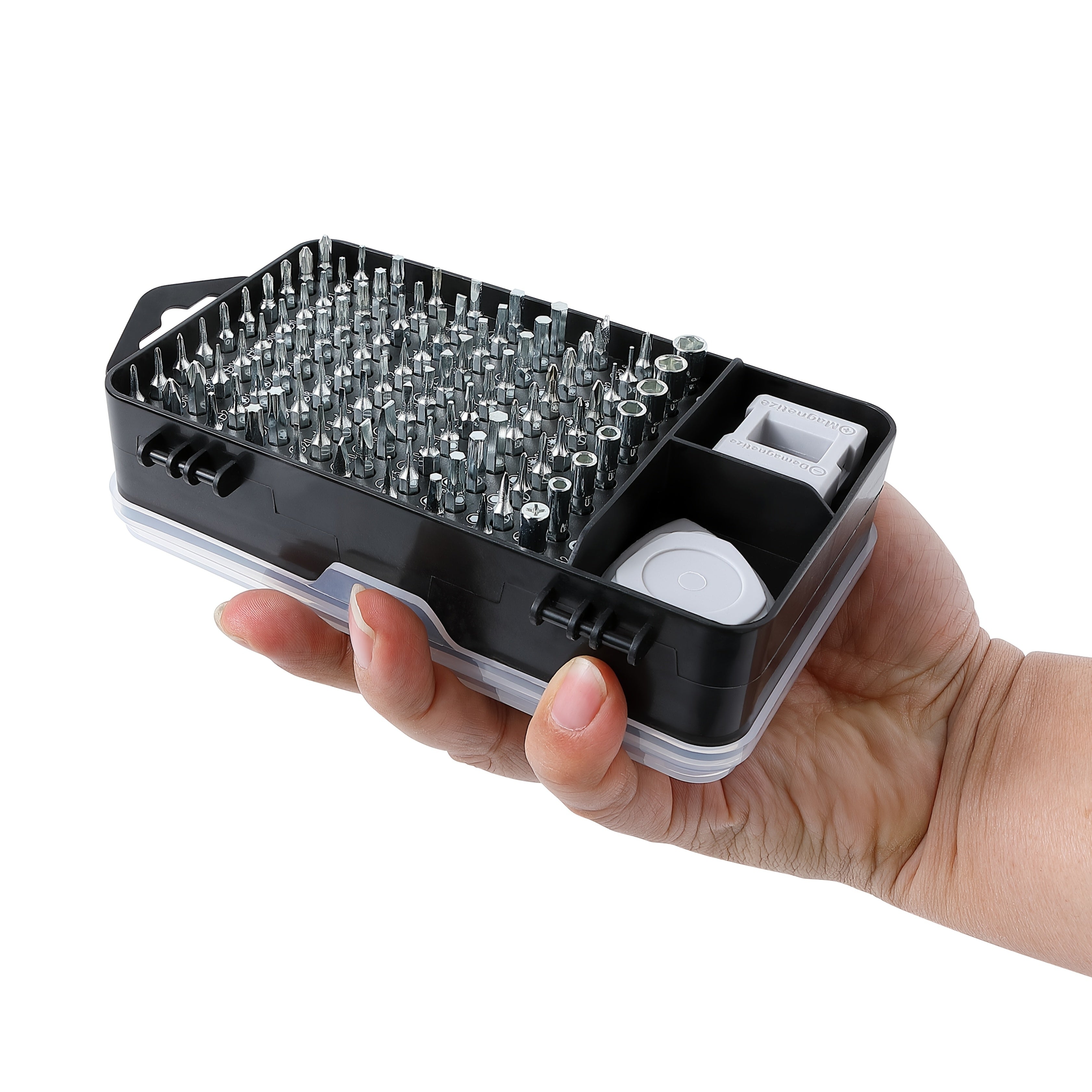 Magnitli ta'mirlash asboblari bilan Chrome Vanadium po'latdan yasalgan vintli tornavida to'plami, anti-slip ergonomik tutqichli, elektronika uchun