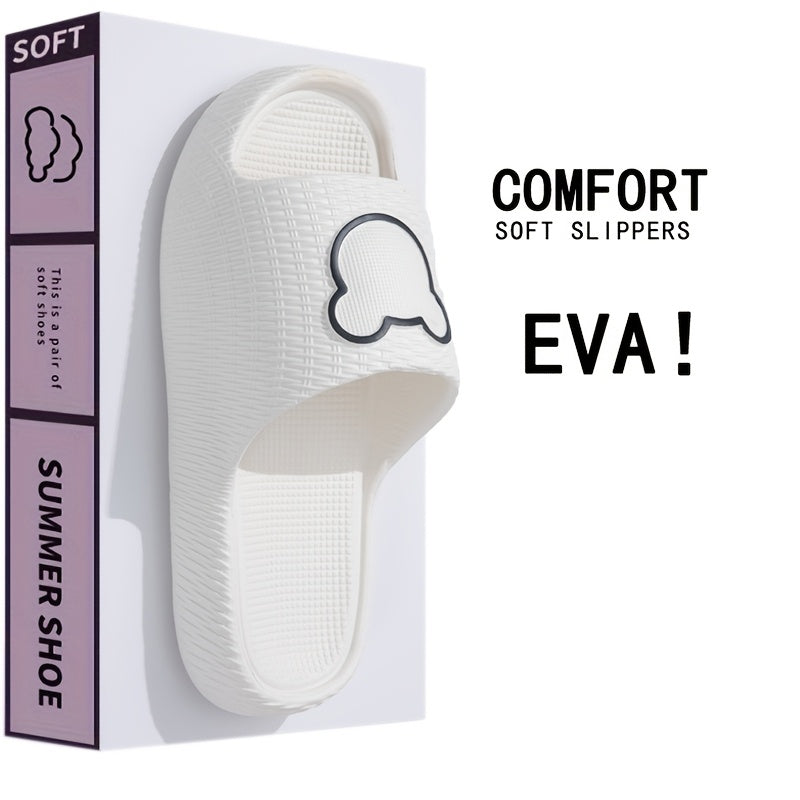 Women’s Cartoon Bear EVA Slides Non-Slip Thick Sole Indoor Outdoor Flip Flops
