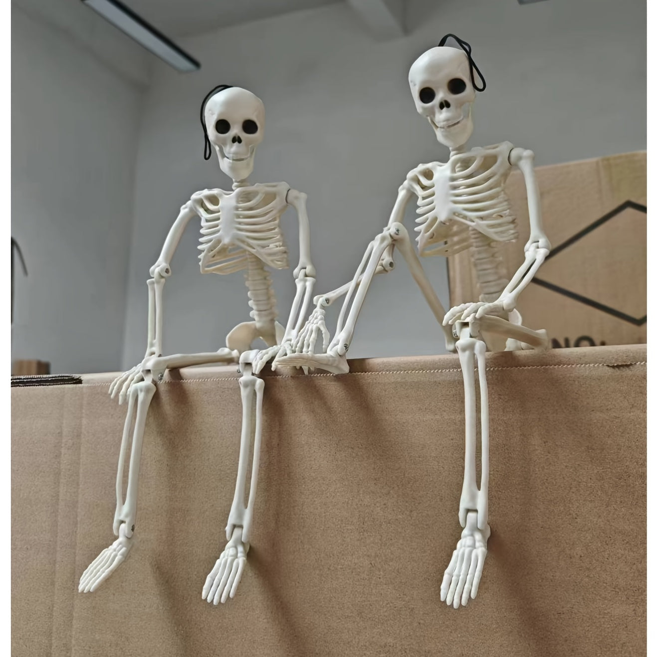 Halloween Skeleton Decorations with Posable Joints for Outdoor Creepy Decor