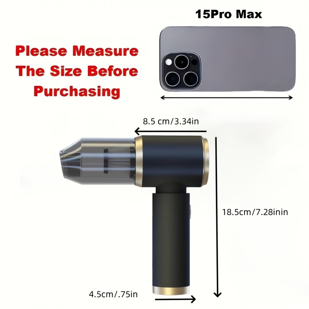 Aspiradora de mano con soplador para coche y hogar, succión potente