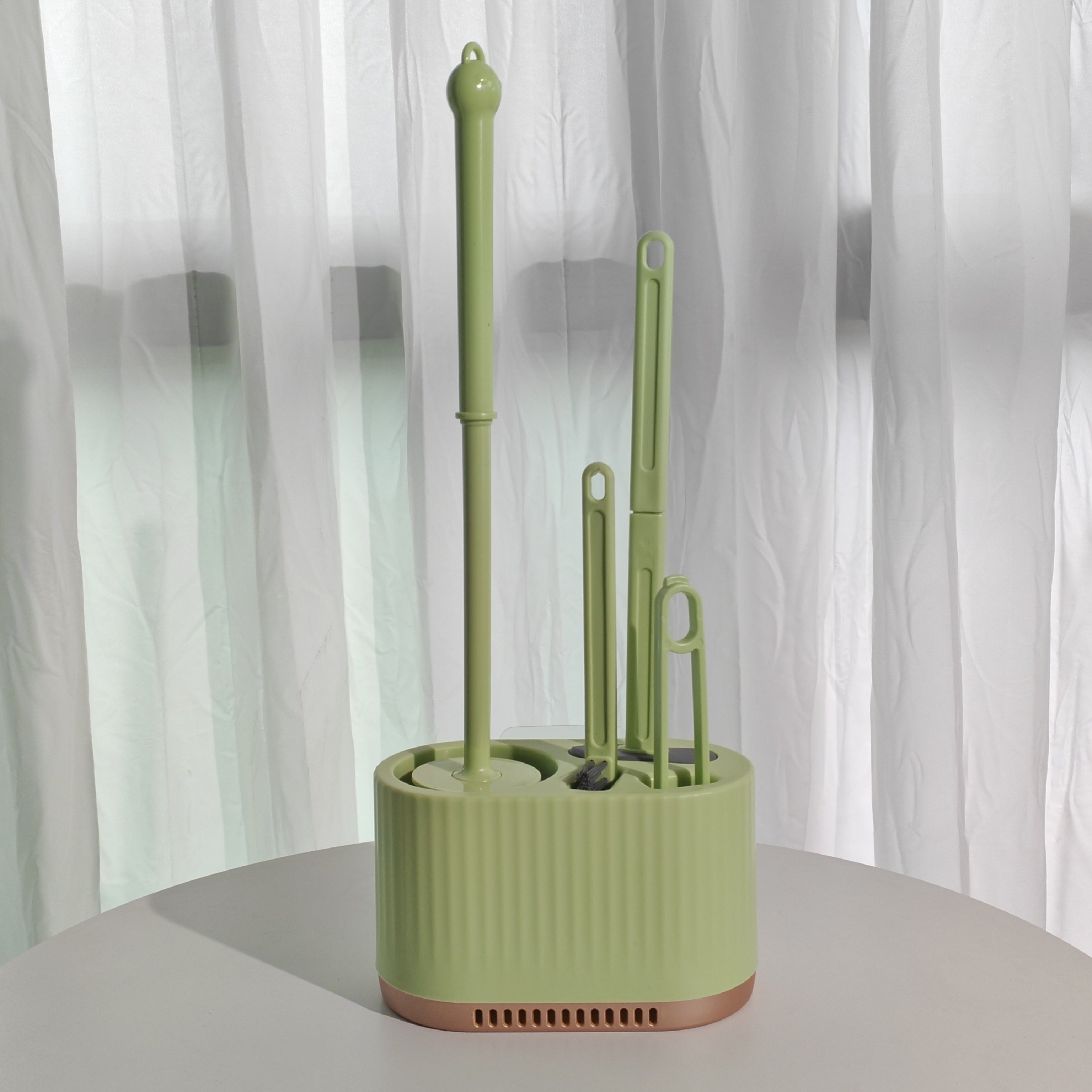 Набор из 4 пластиковых щеток для унитаза с держателем, настенный монтаж, инструменты для уборки ванной